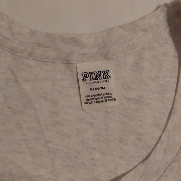 Victoria's Secret PINK Patriotic Sequin spell out muscle tank M 4th of July - Picture 2 of 4